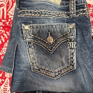 Miss Me Dark Blue Flare Cut Jeans